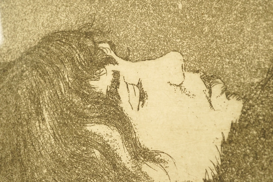 Michael Blaker (b.1928), monochrome etching, 'Diana', signed in pencil, limited edition, 5/30, 41 x 32cm. Condition - fair to good, some minor discolouration
